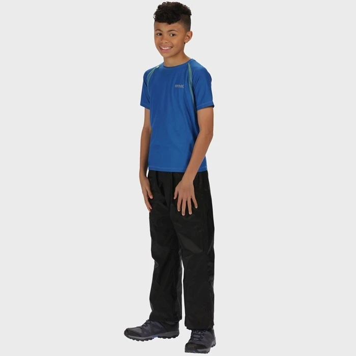 Regatta Kids Pack It Overtrousers RKW110 Black